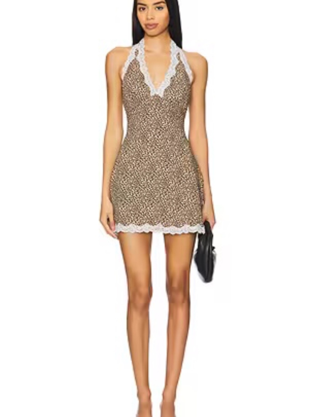 Brand New Frankie’s Bikinis Audrey Mini Dress in Leopard - Picture 4 of 4